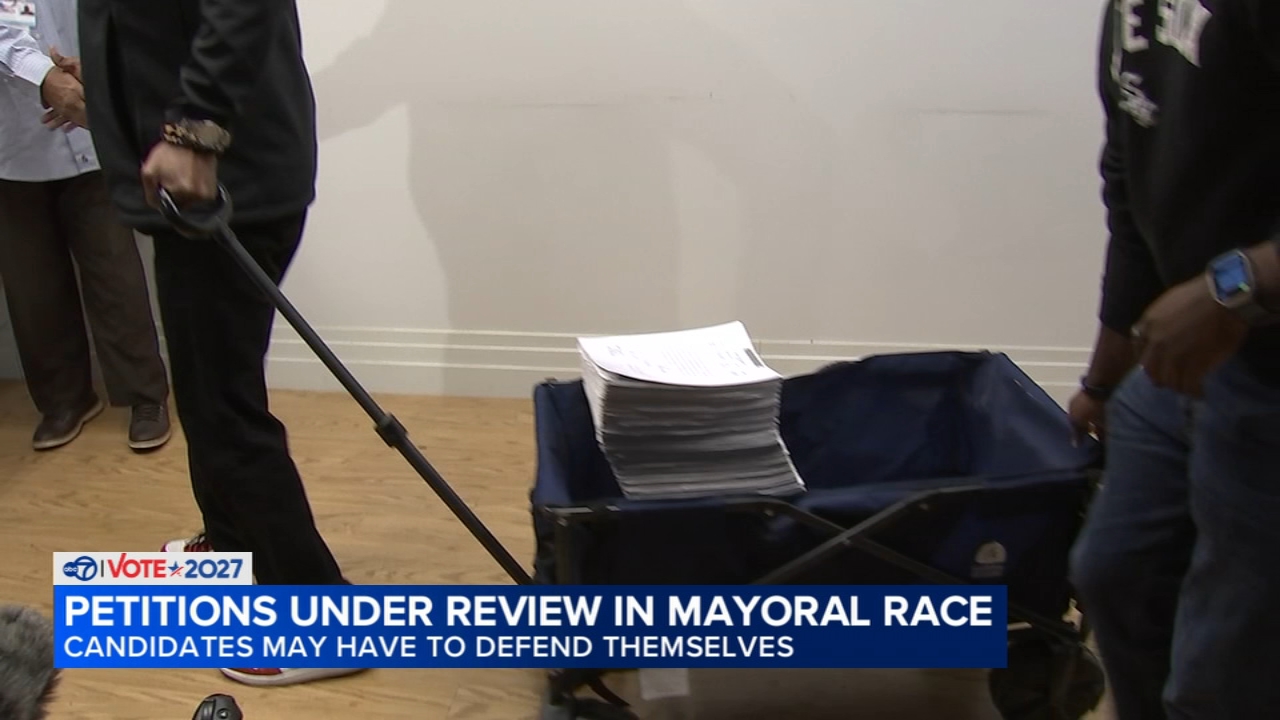 Johnson dismisses concerns as rivals scrutinize mayoral petition signatures
       — ABC7 Chicago (WLS-TV)