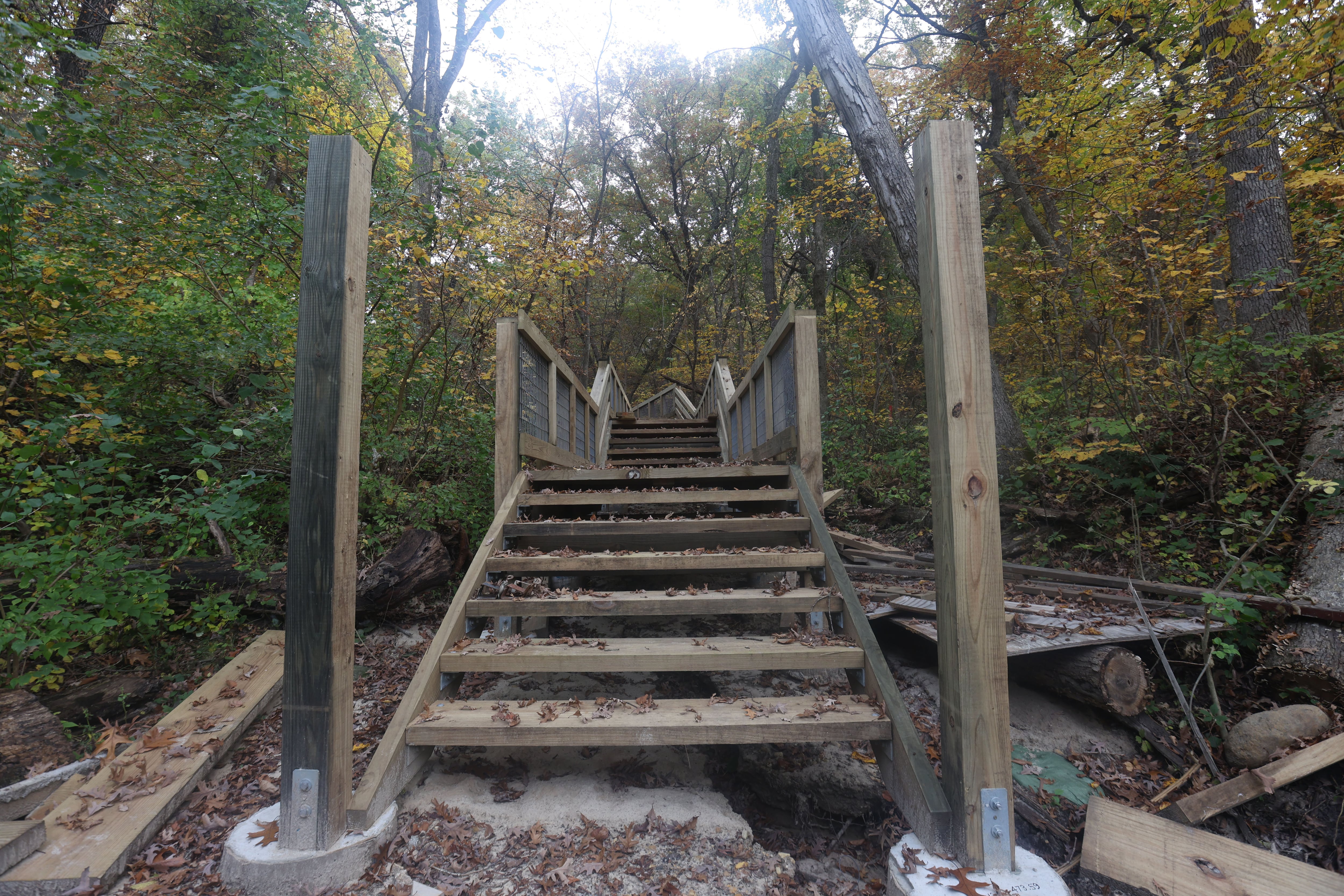 Starved Rock trail improvements about half finished — Elmhurst Schools news